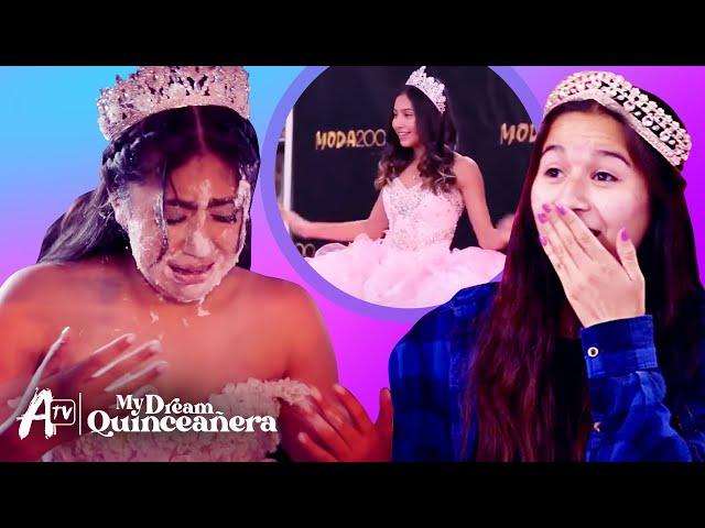 Cake in Her Face on Her Quince! | My Dream Quinceanera BEST Moments