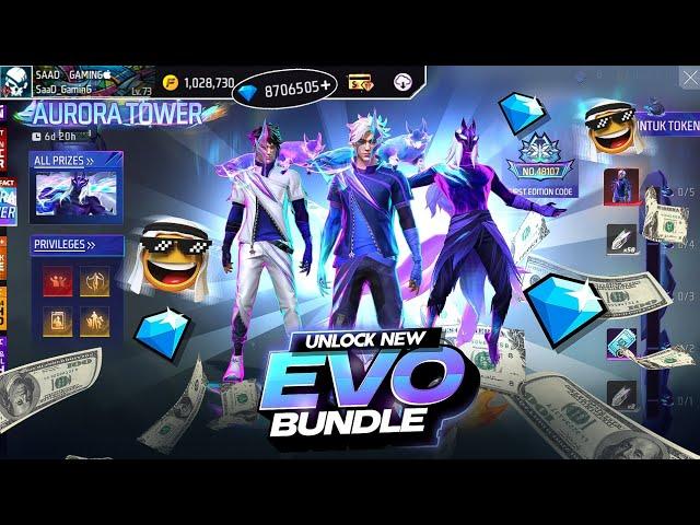 Legendary Aurora Event Free Fire | Unlock New Evo Bundle | Ff New Event | Free Fire New Event Today