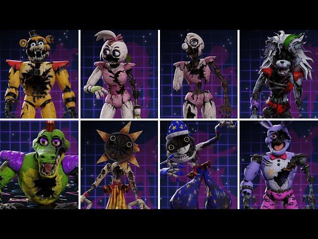 FNAF Shattered Security Breach Workshop Animations