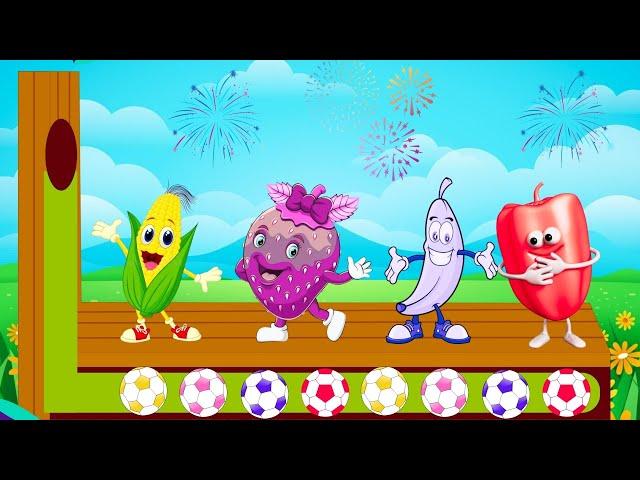 Baby kids Learns Colors |Cartoon Caraze Nursery Rhymes & Kids Songs #4