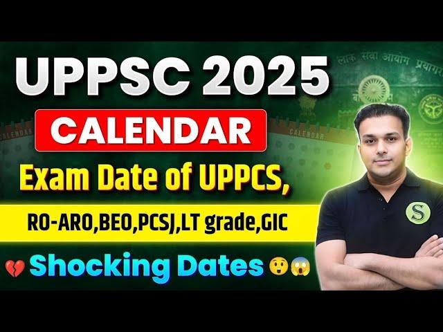 uppsc latest news  2025 Calendar  Exam date RO ARO BEO up pcs j LT Grade GIC? | uppcs New VACANCY