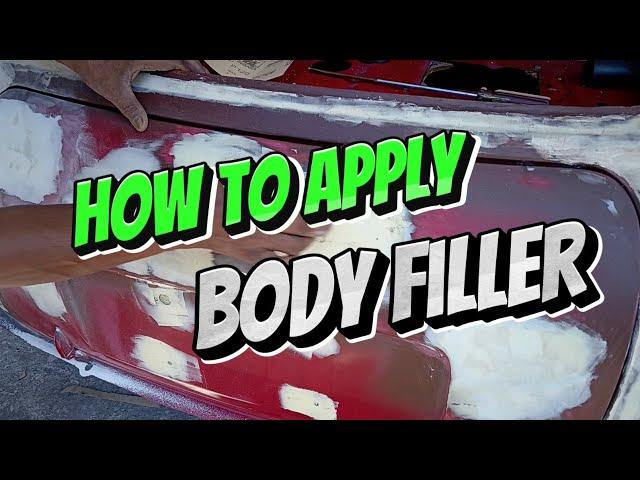 How to apply body filler? - Car paint basics - Lesson 4