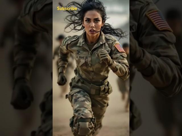 Unstoppable  lady Warrior: Military Training in Action  |p-2| #MilitaryTraining #shorts  #assassin