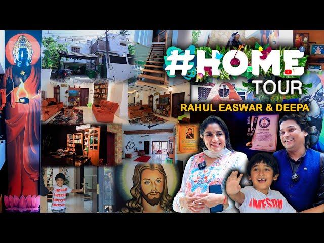 Home Tour | Rahul Easwar & Deepa | Family | Special World Record Paintings | Milestone Makers