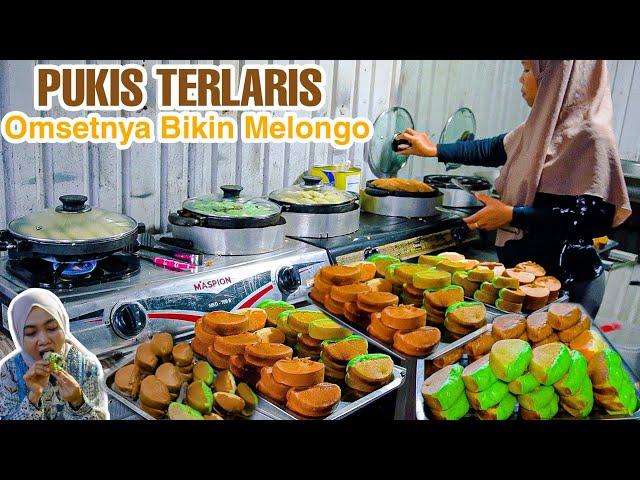 TEMBUS 32 KILO PERHARI | usaha menjanjikan ide bisnis KUE PUKIS SUPER LEMBUT | Street Food Indonesia