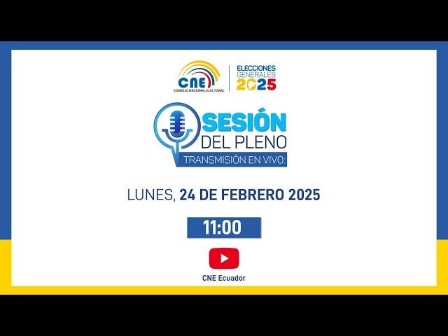 REINSTALACIÓN SESION ORDINARIA 08-PLE-CNE-2025 - AUDIENCIA PÚBLICA DE ESCRUTINIO