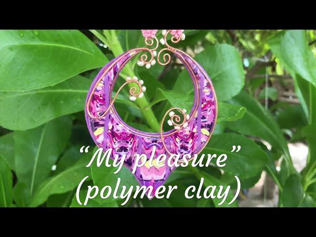 Jewelry .Wire Clay and Resin Pendant. Tutorial. Arcilla polimérica.