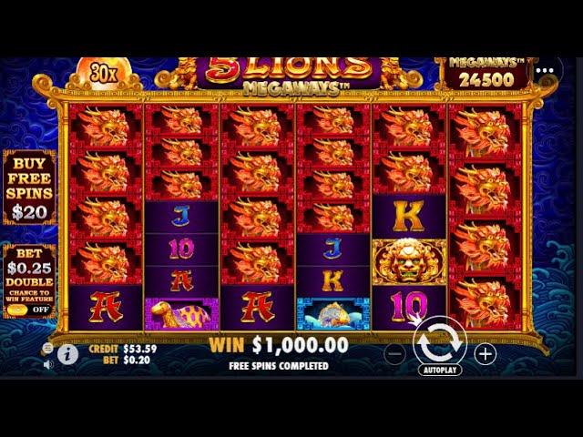 (KarmaYT) 5 LION MEGAWAYS MAX WIN 5000x