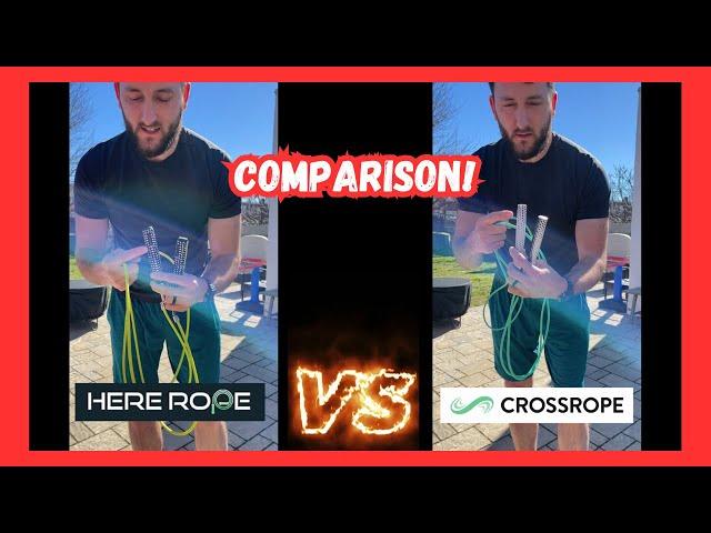 Crossrope VS Hererope Comparison! Weighted Jumpropes #jumprope #fitness #vs