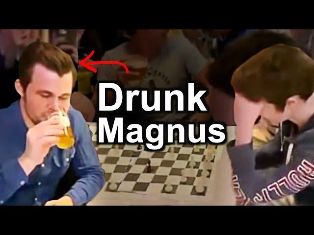 When Drunk Magnus Carlsen Defeated a Chess Master