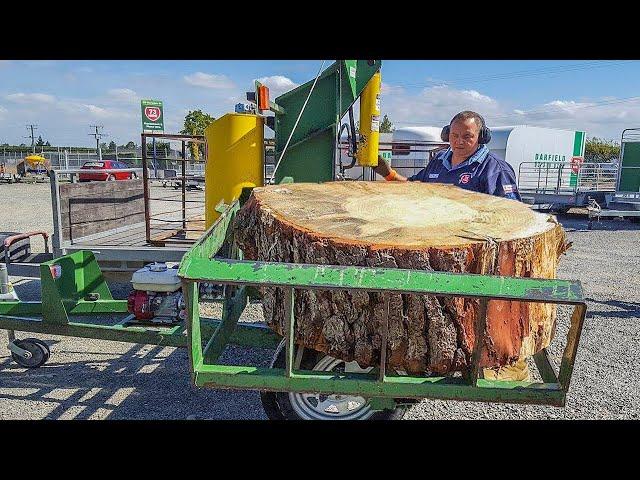 Dangerous Powerful Homemade Firewood Processing Machines, Fastest Heavy Equipment Machines Working