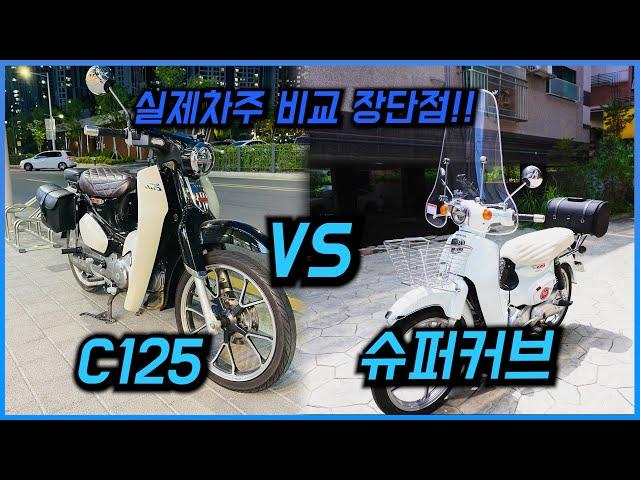 혼다 슈퍼커브 VS C125 비교 리뷰 (feat.C125 치명적인 단점)