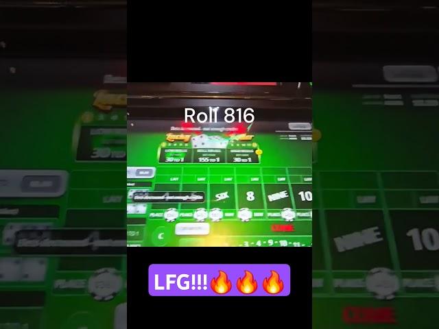 $3,000 One Max Bubble Craps Roll!!! LFG!!!  #Shorts #casino #bubblecraps