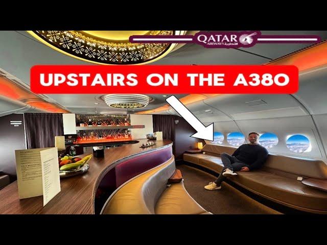 I Go Upstairs And Try Qatar Airways A380 Business Class-Is It Better Than Q Suites?