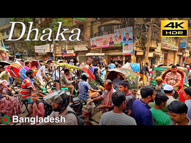 Dhaka Daytime Walk / Chaotic Old Dhaka / Bangladesh / May 2024 / 4K HDR