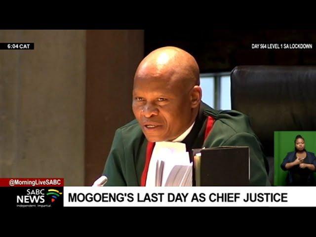 Mogoeng's last day as Chief Justice