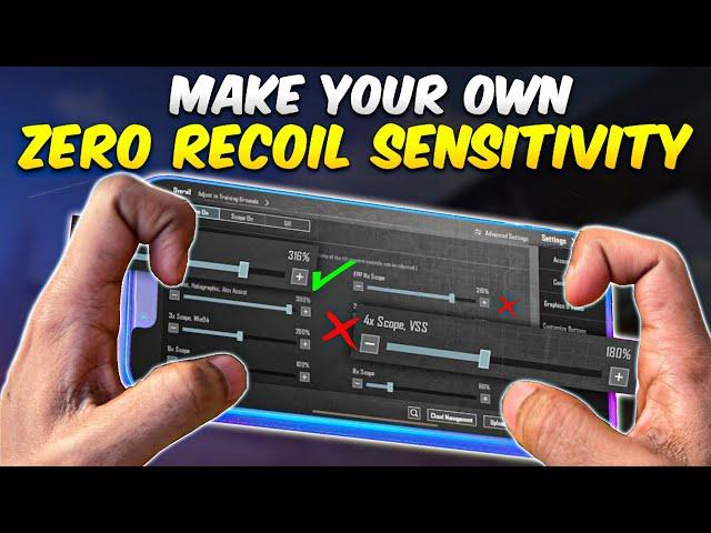 How to make your own Sensitivity | Best Zero Recoil Sensitivity for BGMI | Sensitivity Settings Code