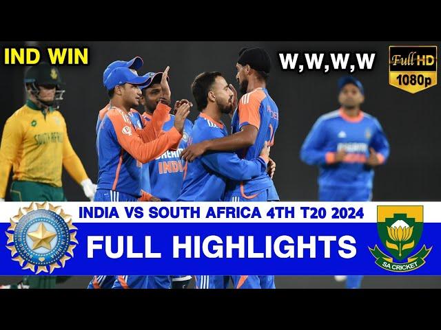 Full Highlights | India vs South Africa 4th T20 Highlights 2024 | IND vs SA 4th T20 Highlights 2024