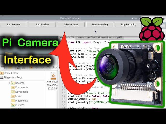 Raspberry Pi Camera GUI Tutorial Picamera2 & Tkinter – Live Preview, Photos & Videos