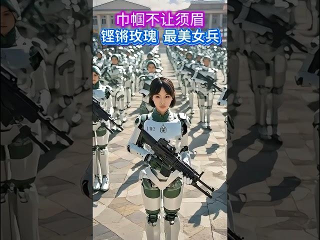 最美女兵！ #女兵帅爆了 #女兵英姿飒爽 #快成长计划 #artificialintelligence #ai #sorts