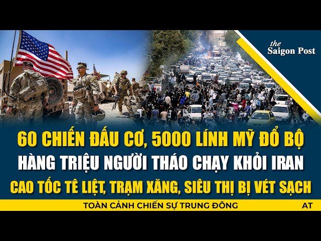 Mỹ điều 60 chiến đấu cơ, 5000 lính áp sát, Iran vỡ trận giữa cơn bão lửa Trung Đông!