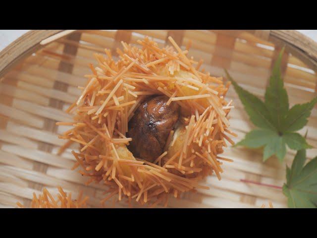 푸드스타일리스트 레시피|Idea Desert 밤송이로 찾는 재밌는 아이디어 요리 | 고구마 밤 가을 요리 아이디어요리 | 밤송이 고구마 고로케