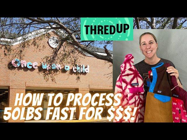 ThredUP 50 Pound Mystery Kids Rescue Box - The Entire Process!