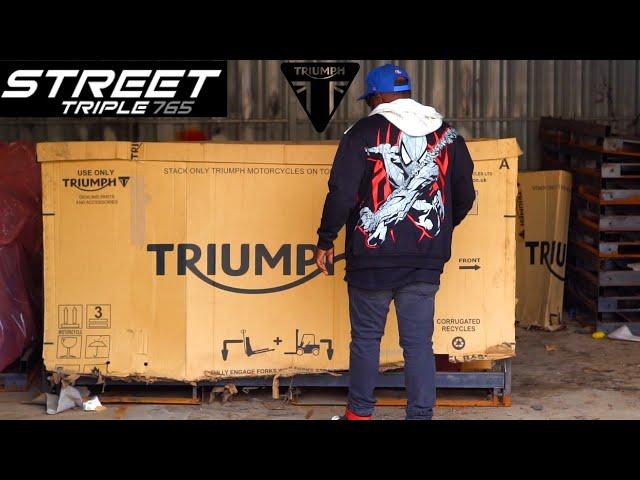 My New Triumph Street Triple 765 R Unboxing & Delivery