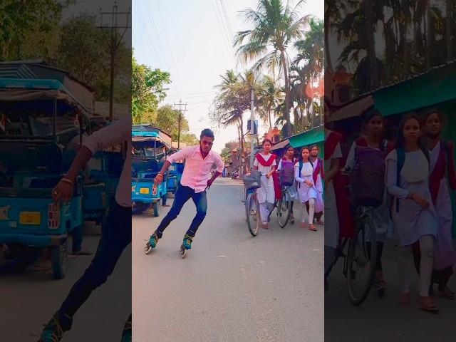 #balurghat #skater #roads #india #girl #girlsreaction #publicreaction #murshidabad #malda #skating