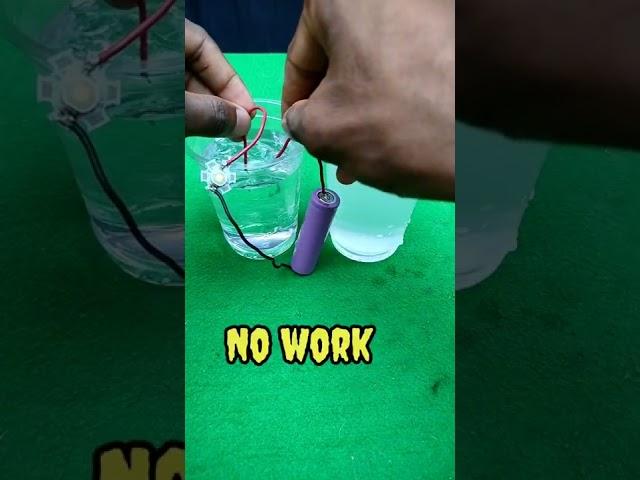 Amazing science experiment with water salt ll #shorts