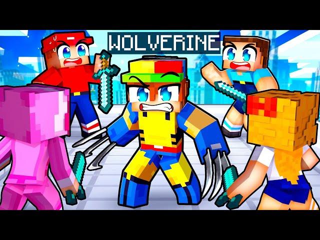 HUNTERS vs WOLVERINE SPEEDRUNNER in Minecraft!