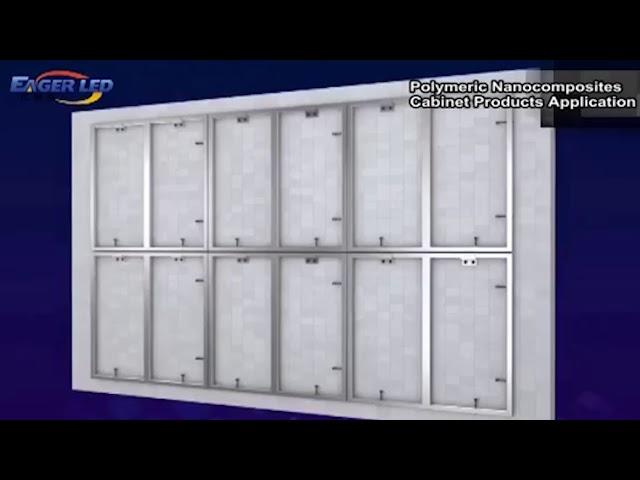 LED Display easy front service installation on the wall