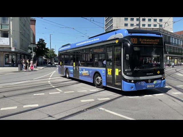 Buses in Munich, Germany 2022