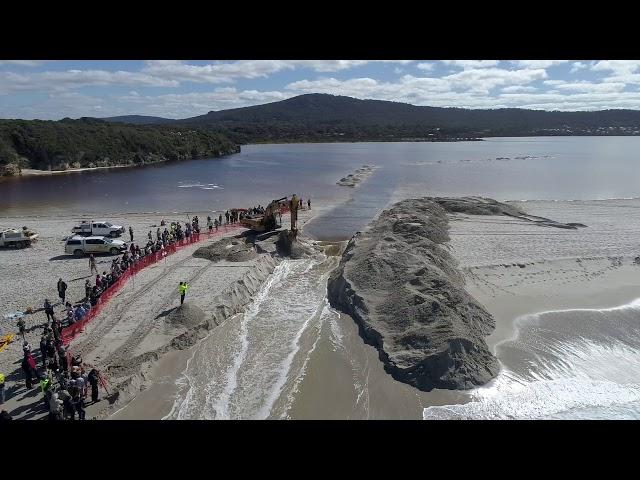 Wilson Inlet Bar Opening - 2017