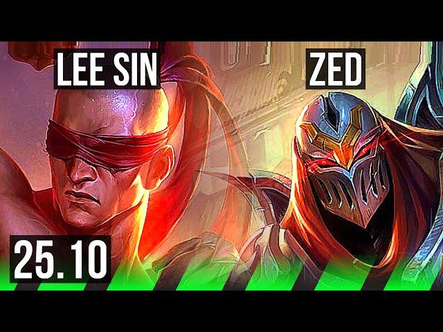 LEE SIN vs ZED (JGL) | 44k DMG, 19/3/15, Godlike | KR Master | 25.10