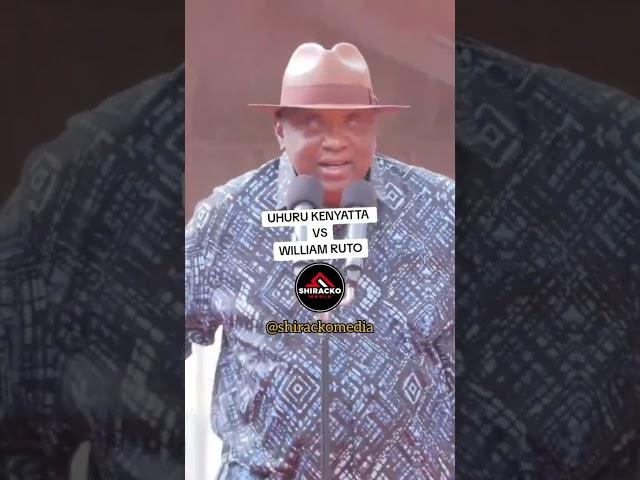 Uhuru Kenyata  vs  William ruto at Embu,Full video on this channel. Subscribe 