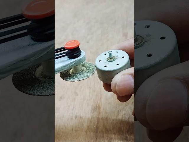 Poor DC motor get opened by DIY Dimond saw ⭐ #electronic #experiment #science