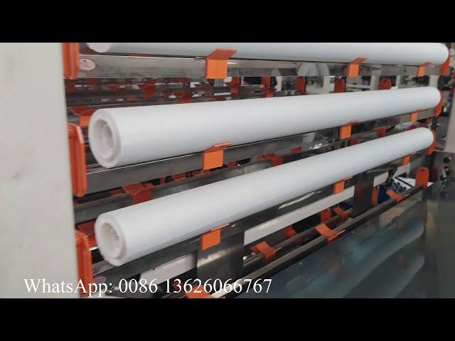 Automatic glue lamination small toilet roll paper rewinding machine price