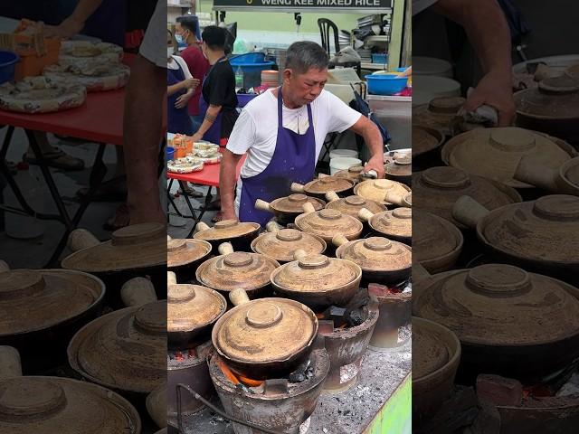 Popular Claypot Chicken Rice of Malaysian