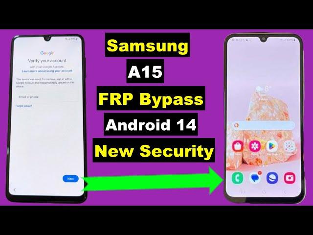 Samsung A15 FRP Bypass Android 14 | Samsung A15 Bypass Google Account | Adb Fail No Vg Tool No *#0*#