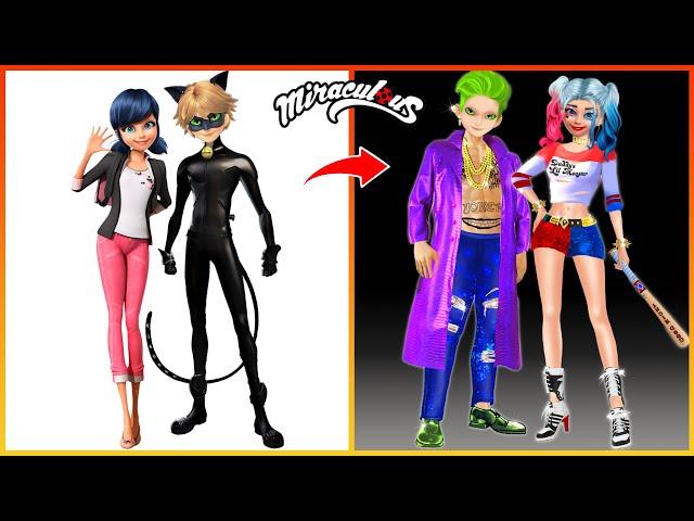 Miraculous: Ladybug And Cat Noir Glow Up Into Joker, Harley Quinn | Fashion wow