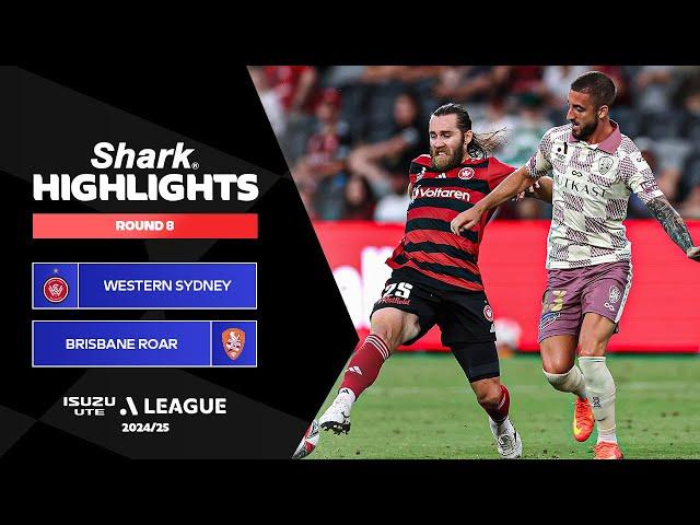 Western Sydney Wanderers v Brisbane Roar - Shark Highlights | Isuzu UTE A-League 2024-25 | Round 08