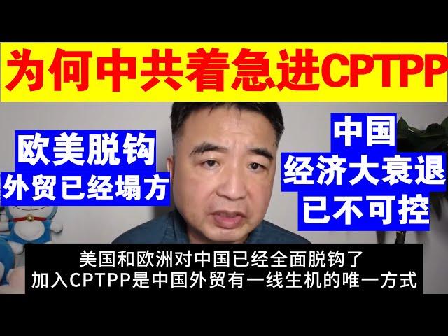 翟山鹰：为何中共着急要进CPTPP丨欧美脱钩 中国外贸已经塌方丨中国经济大衰退已经不可控