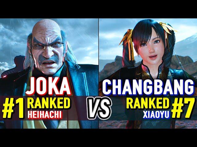 T8  JOKA (#1 Ranked Heihachi) vs CHANGBANG (#7 Ranked Xiaoyu)  Tekken 8 High Level Gameplay