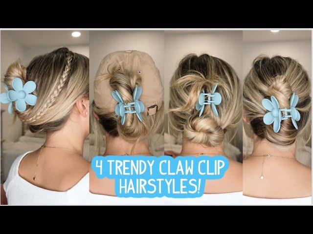 4 TRENDY CLAW CLIP HAIRSTYLES YOU'RE GOING TO LOVE! Short, Medium, and Long Hairstyles