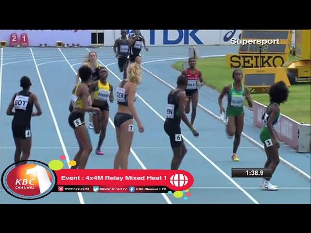 Kenya wins 4x4M Relay Mixed Heat 1