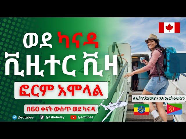 የካናዳ ቪዚተር ቪዛ ትክክለኛው ፎርም አሞላል| በ60 ቀናት ውስጥ ወደ ካናዳ| How to apply for Canada Visitor Visa 2023 | Canada