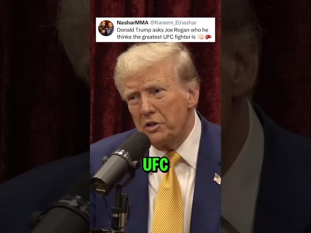 Donald Trump & Joe Rogan on who’s the UFC GOAT  #donaldtrump #joerogan #ufc #mma #shortsfeed