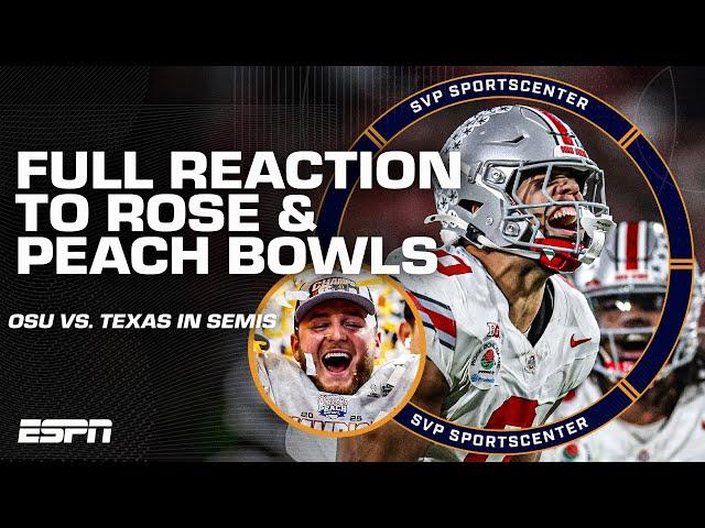 FULL REACTION: Ohio State dominates Oregon, Texas survives 2OT in Peach Bowl  | SC with SVP