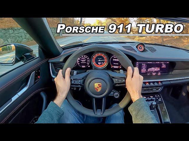 Driving the 2021 Porsche 911 Turbo - Intense Launch Control (POV Binaural Audio)